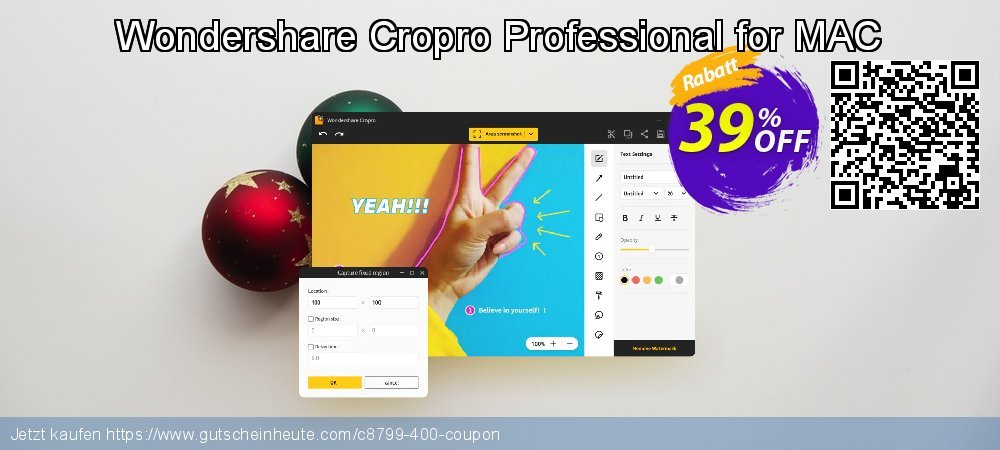 Wondershare Cropro Professional for MAC spitze Rabatt Bildschirmfoto