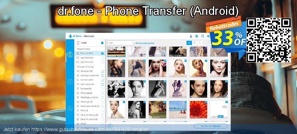 dr.fone - Phone Transfer - Android  erstaunlich Disagio Bildschirmfoto