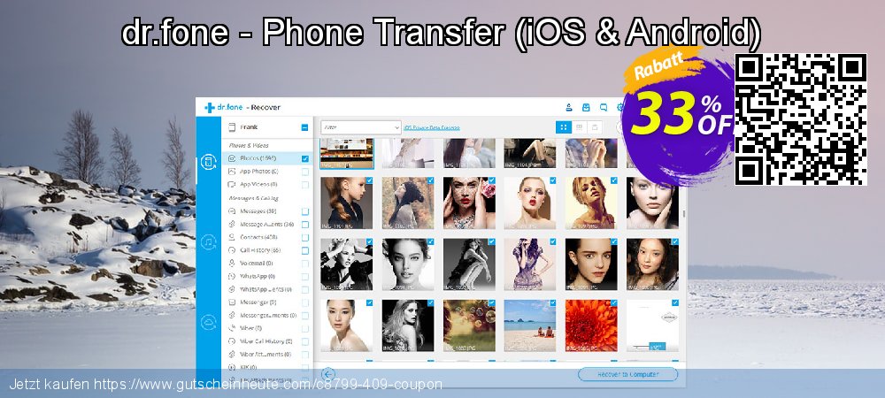 dr.fone - Phone Transfer - iOS & Android  unglaublich Verkaufsförderung Bildschirmfoto