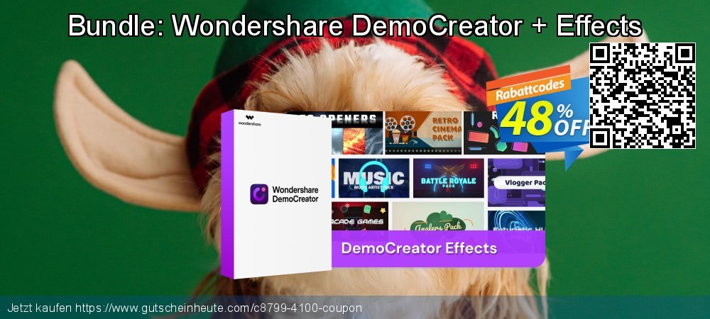 Bundle: Wondershare DemoCreator + Effects beeindruckend Preisnachlass Bildschirmfoto