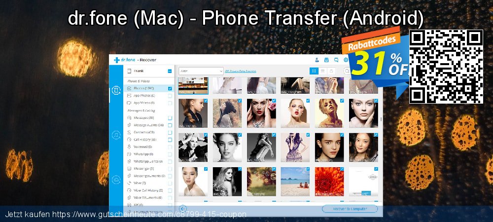 dr.fone - Mac - Phone Transfer - Android  wunderschön Beförderung Bildschirmfoto