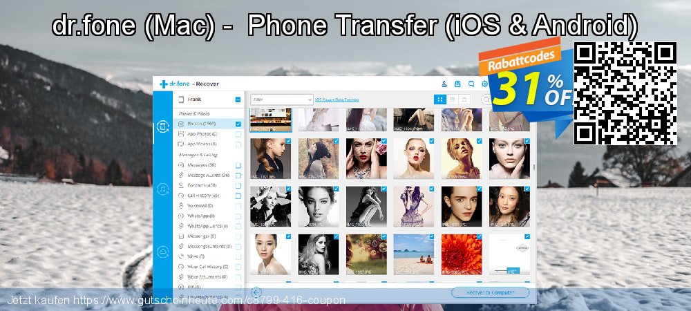 dr.fone - Mac -  Phone Transfer - iOS & Android  verblüffend Sale Aktionen Bildschirmfoto