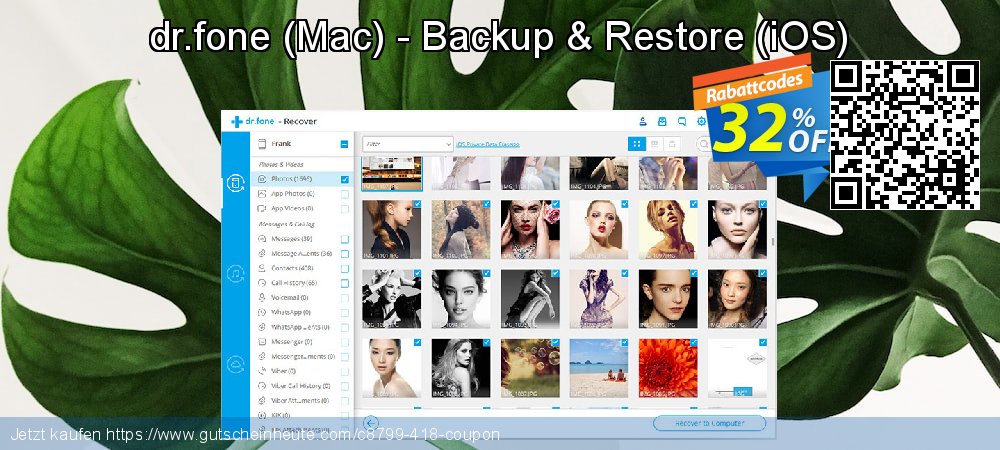 dr.fone - Mac - Backup & Restore - iOS  überraschend Ermäßigungen Bildschirmfoto