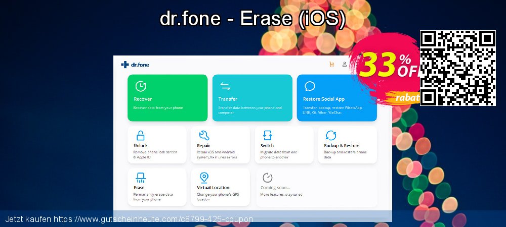 dr.fone - Erase - iOS  aufregenden Disagio Bildschirmfoto
