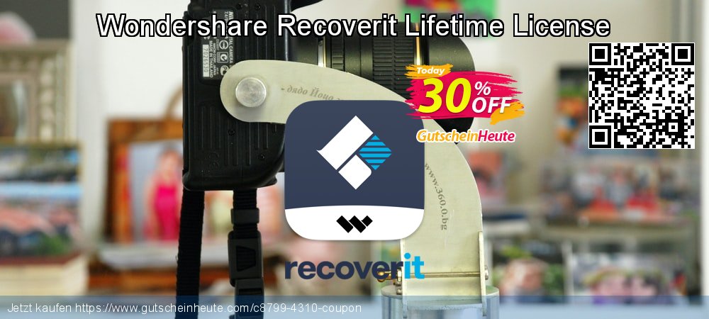 Wondershare Recoverit Lifetime License verblüffend Preisnachlässe Bildschirmfoto