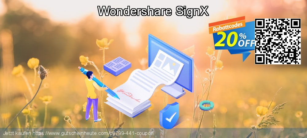Wondershare SignX fantastisch Ermäßigung Bildschirmfoto