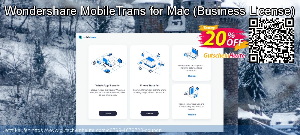 Wondershare MobileTrans for Mac - Business License  umwerfenden Förderung Bildschirmfoto