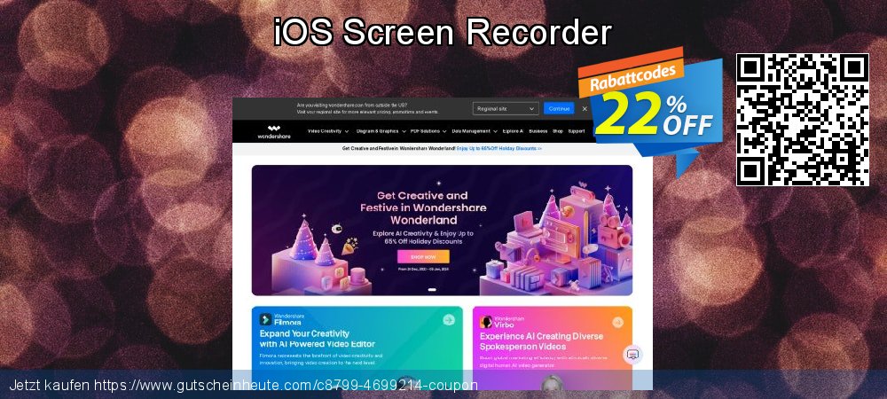 iOS Screen Recorder Exzellent Verkaufsförderung Bildschirmfoto