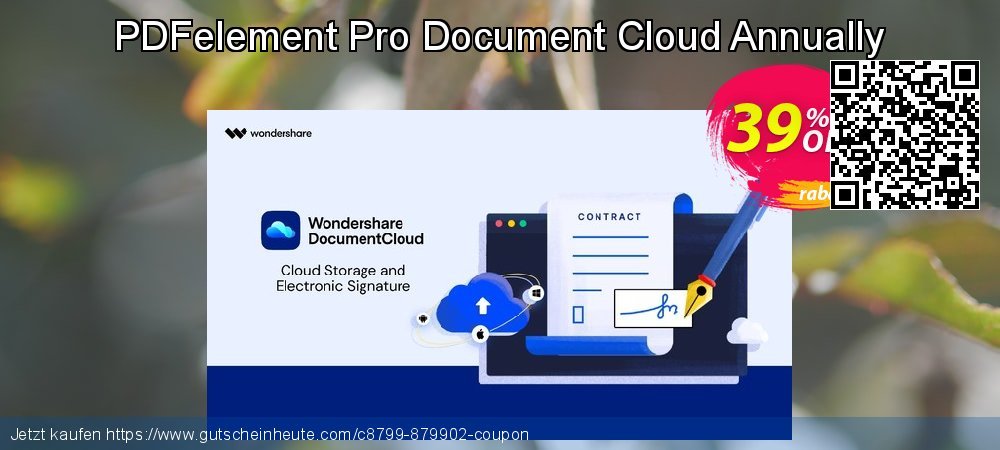 PDFelement Pro Document Cloud Annually spitze Disagio Bildschirmfoto