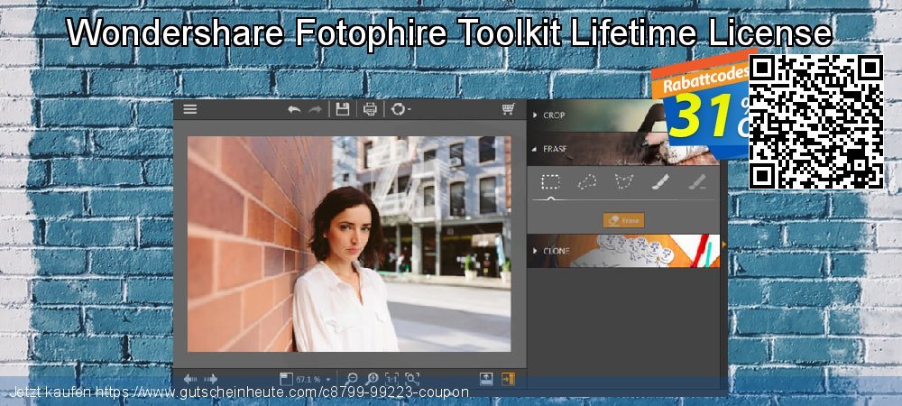 Wondershare Fotophire Toolkit Lifetime License uneingeschränkt Ermäßigung Bildschirmfoto
