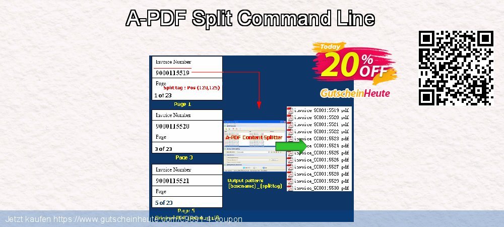 A-PDF Split Command Line besten Preisnachlass Bildschirmfoto